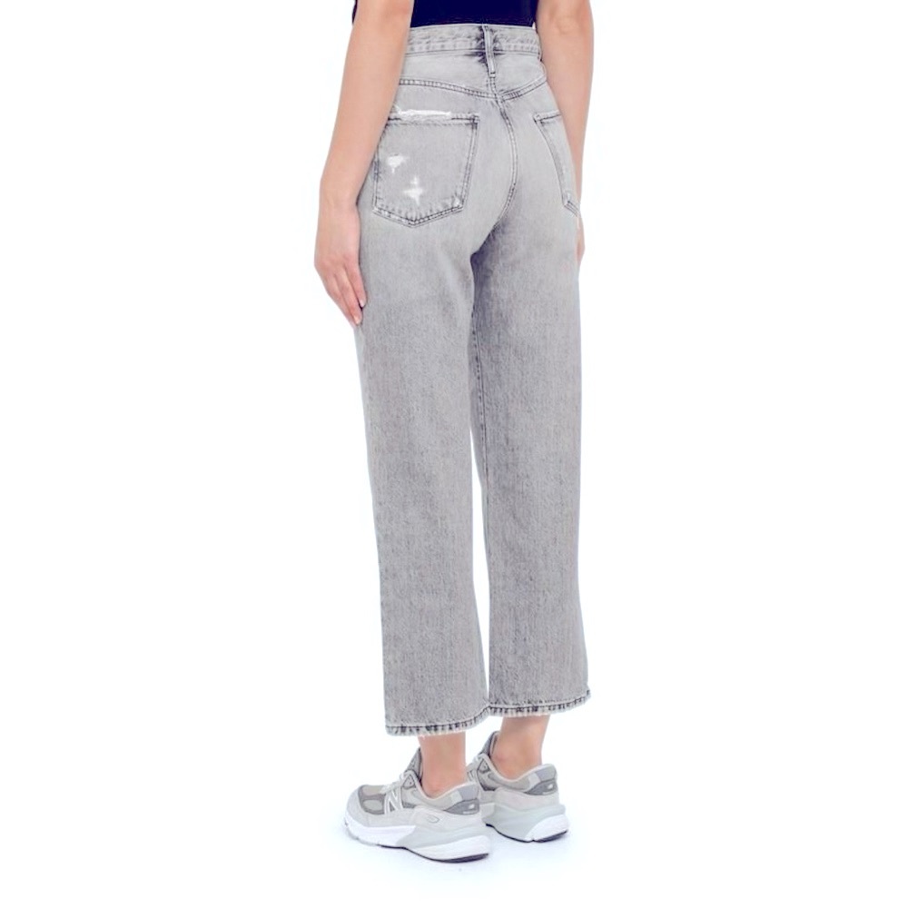 FRAME LE JANE CROP Women’s High Rise Cropped Distressed Jean Kallin Rips size 31 - Picture 4 of 11